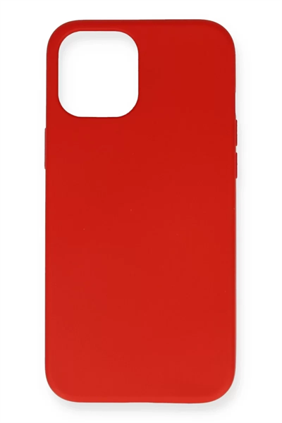 Apple iPhone 12 Mini Kılıf Nano içi Kadife Silikon - Kırmızı