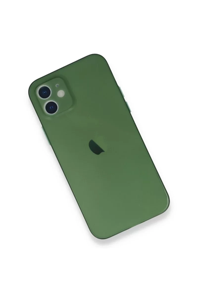 Apple iPhone 12 Mini Kılıf PP Ultra İnce Kapak - Yeşil