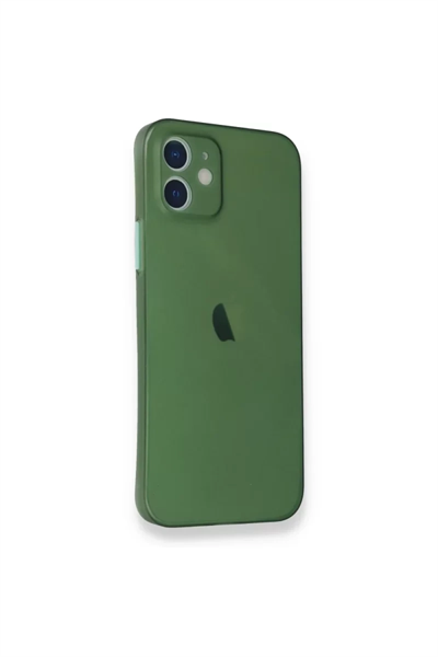Apple iPhone 12 Mini Kılıf PP Ultra İnce Kapak - Yeşil
