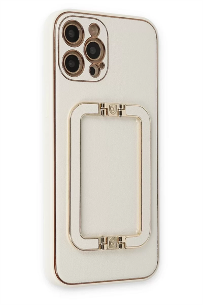 Apple iPhone 12 Pro Kılıf Coco Elit Kapak - Beyaz