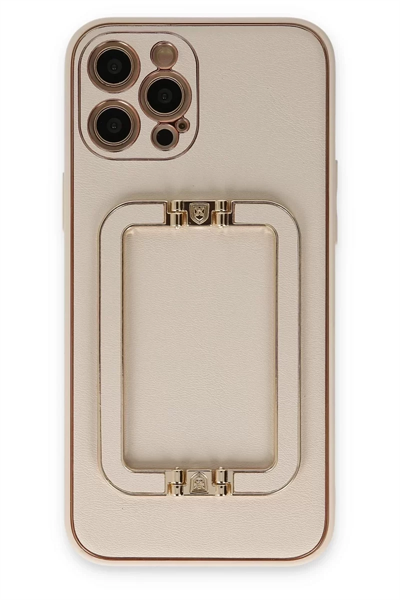 Apple iPhone 12 Pro Kılıf Coco Elit Kapak - Gold