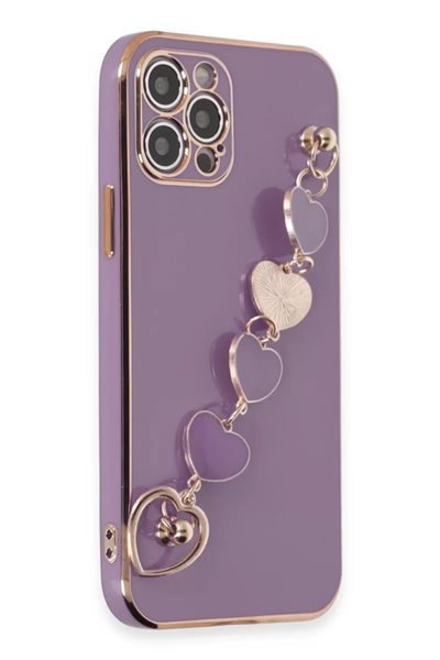 Apple iPhone 12 Pro Kılıf Esila Silikon - Mor