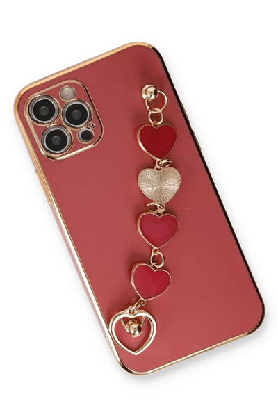 Apple iPhone 12 Pro Kılıf Esila Silikon - Kırmızı