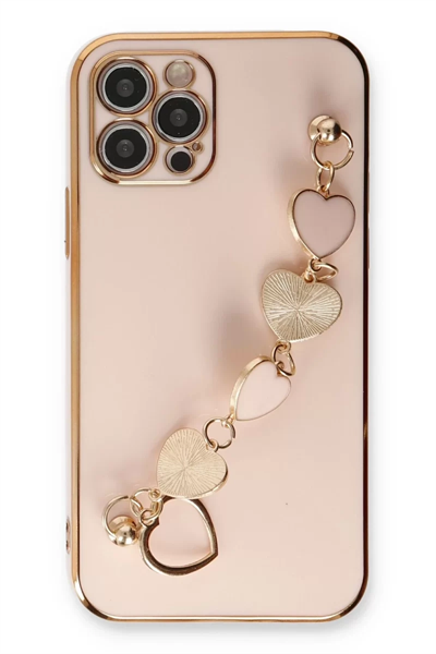 Apple iPhone 12 Pro Kılıf Esila Silikon - Pudra
