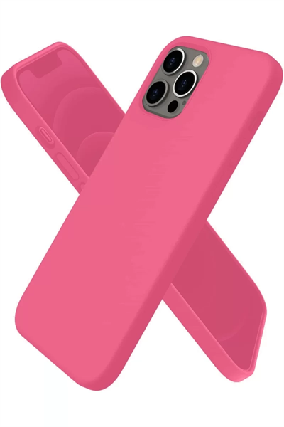 Apple iPhone 12 Pro Kılıf First Silikon - Pembe