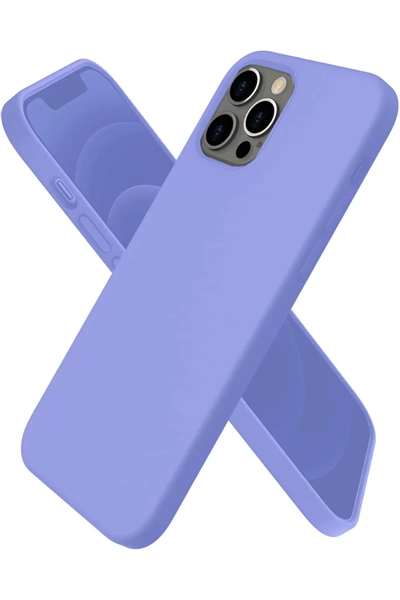 Apple iPhone 12 Pro Kılıf First Silikon - Mor