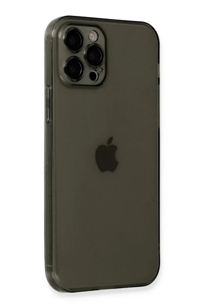 Apple iPhone 12 Pro Kılıf Fly Lens Silikon - Siyah