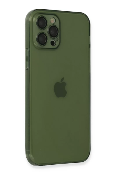 Apple iPhone 12 Pro Kılıf Fly Lens Silikon - Yeşil
