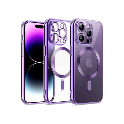 Apple iPhone 12 Pro Kılıf Kross Magneticsafe Kapak - Mor