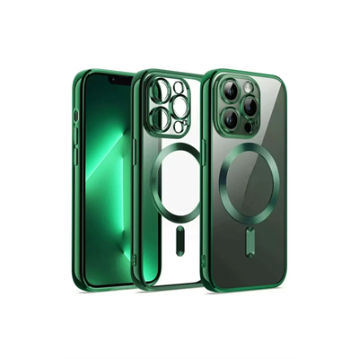 Apple iPhone 12 Pro Kılıf Kross Magneticsafe Kapak - Koyu Yeşil