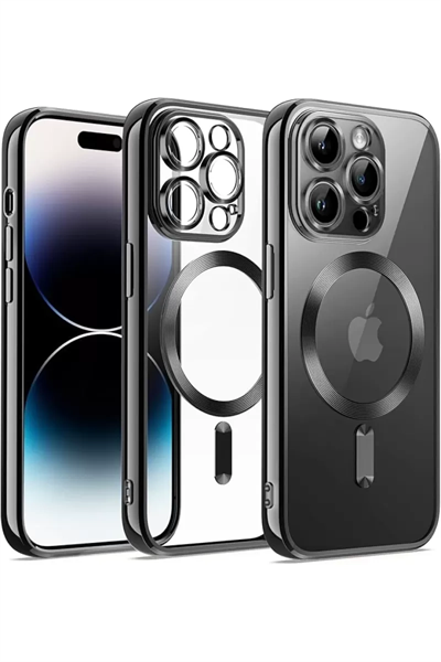 Apple iPhone 12 Pro Kılıf Kross Magneticsafe Kapak - Siyah
