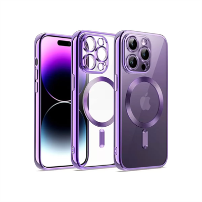 Apple iPhone 12 Pro Kılıf Kross Magneticsafe Kapak - Mor