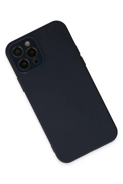 Apple iPhone 12 Pro Kılıf Lansman Glass Kapak - Lacivert