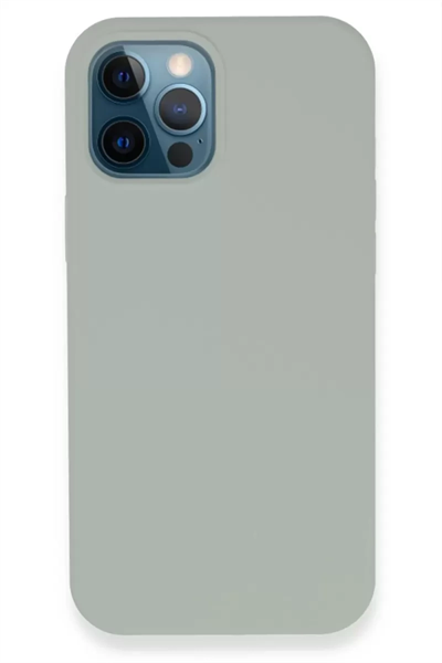 Apple iPhone 12 Pro Kılıf Lansman Legant Silikon - Açık Gri