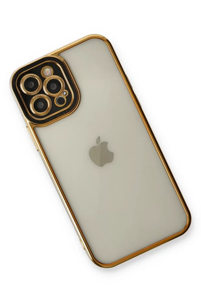 Apple iPhone 12 Pro Kılıf Liva Lens Silikon - Siyah