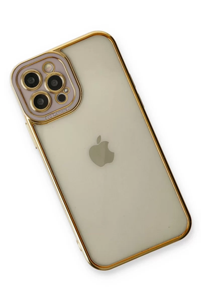 Apple iPhone 12 Pro Kılıf Liva Lens Silikon - Lila