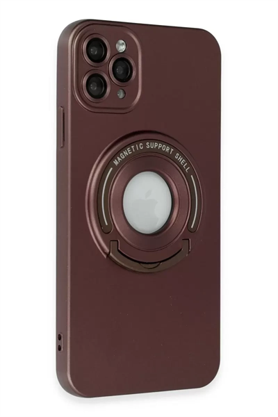 Apple iPhone 12 Pro Kılıf Lukka Magneticsafe Kapak - Kahverengi