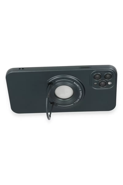 Apple iPhone 12 Pro Kılıf Lukka Magneticsafe Kapak - Koyu Yeşil