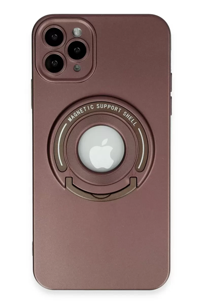 Apple iPhone 12 Pro Kılıf Lukka Magneticsafe Kapak - Kahverengi