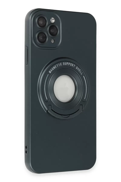 Apple iPhone 12 Pro Kılıf Lukka Magneticsafe Kapak - Koyu Yeşil