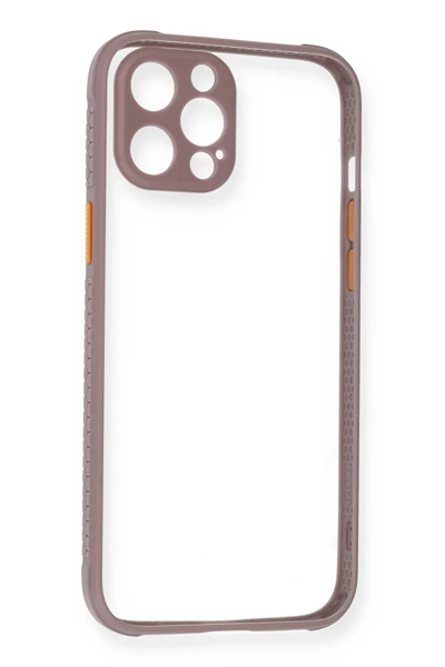 Apple iPhone 12 Pro Kılıf Miami Şeffaf Silikon - Açık Mor