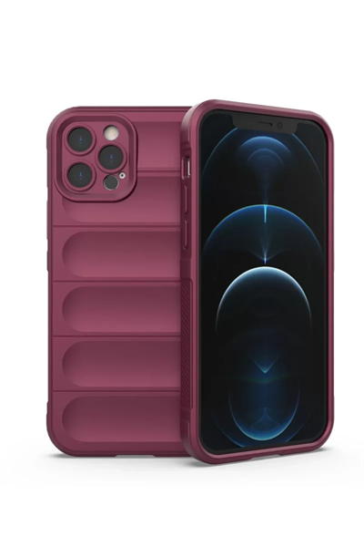Apple iPhone 12 Pro Kılıf Optimum Silikon - Bordo