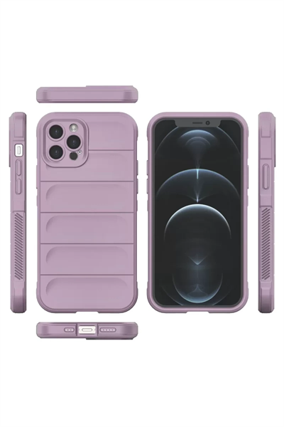 Apple iPhone 12 Pro Kılıf Optimum Silikon - Mor