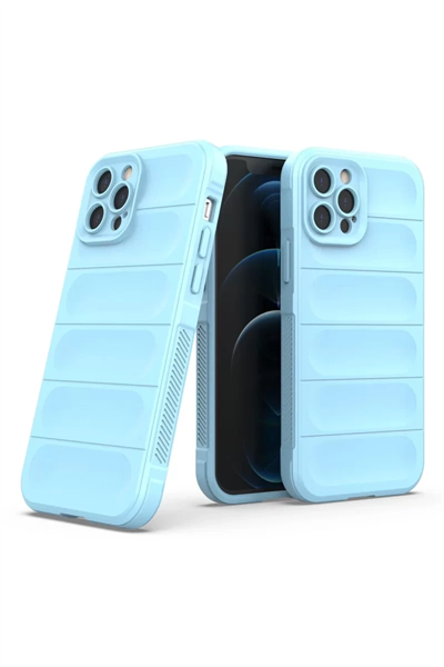 Apple iPhone 12 Pro Kılıf Optimum Silikon - Sky Blue