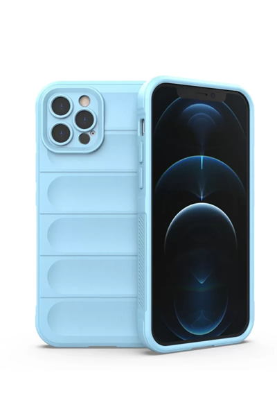 Apple iPhone 12 Pro Kılıf Optimum Silikon - Sky Blue