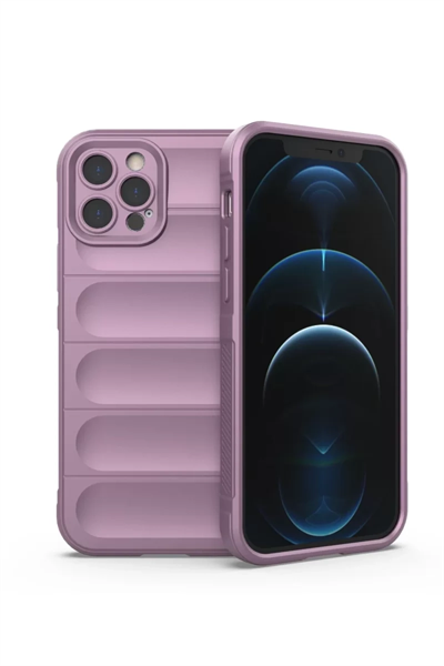 Apple iPhone 12 Pro Kılıf Optimum Silikon - Mor
