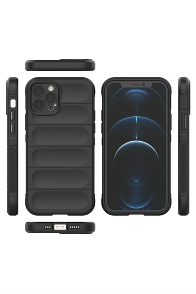 Apple iPhone 12 Pro Kılıf Optimum Silikon - Siyah