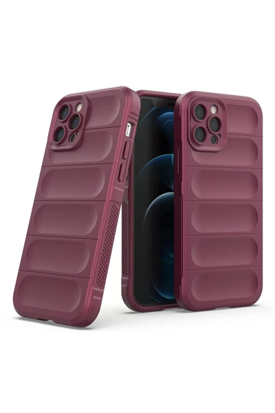 Apple iPhone 12 Pro Kılıf Optimum Silikon - Bordo
