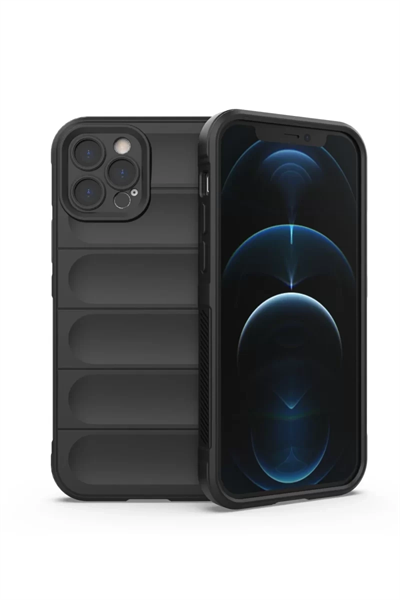 Apple iPhone 12 Pro Kılıf Optimum Silikon - Siyah