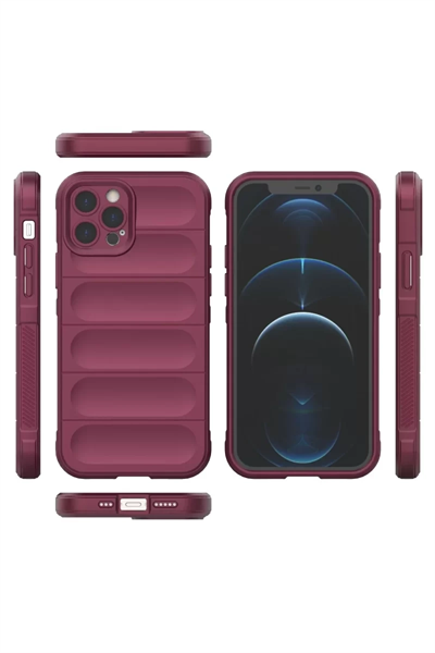 Apple iPhone 12 Pro Kılıf Optimum Silikon - Bordo