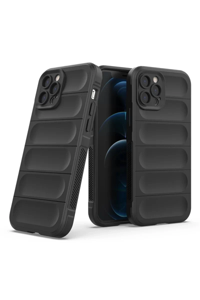 Apple iPhone 12 Pro Kılıf Optimum Silikon - Siyah