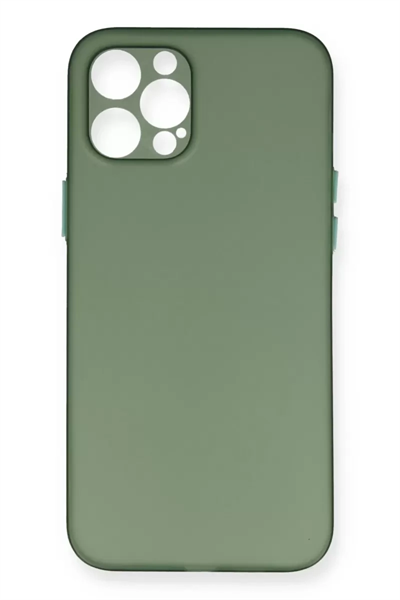 Apple iPhone 12 Pro Kılıf PP Ultra İnce Kapak - Yeşil