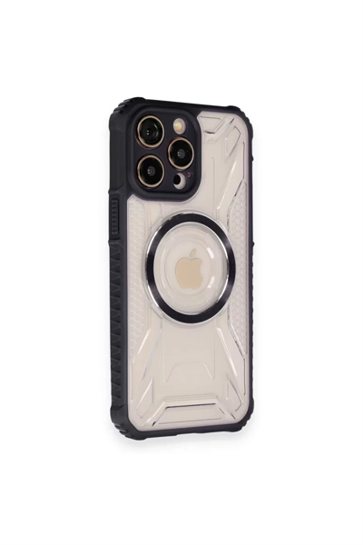Apple iPhone 12 Pro Kılıf Prag Magneticsafe Kapak - Siyah