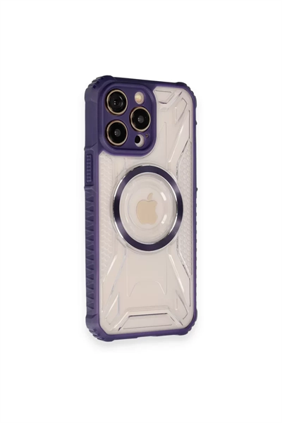Apple iPhone 12 Pro Kılıf Prag Magneticsafe Kapak - Derin Mor