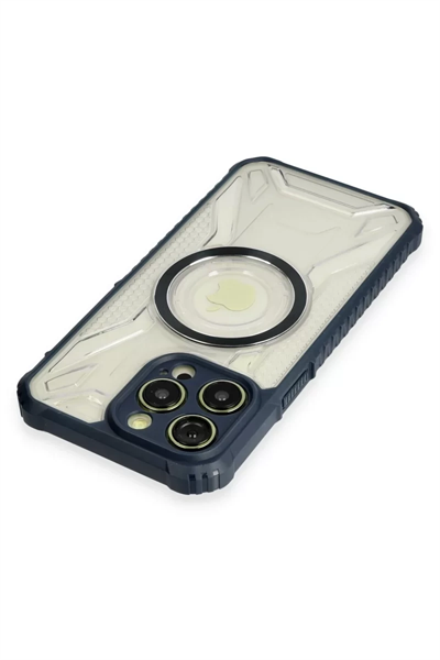 Apple iPhone 12 Pro Kılıf Prag Magneticsafe Kapak - Lacivert