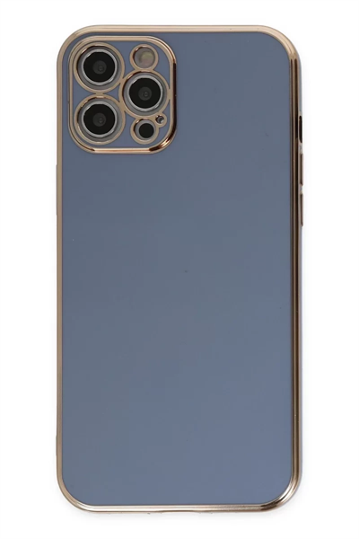 Apple iPhone 12 Pro Kılıf Volet Silikon - Mavi