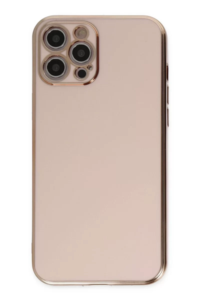 Apple iPhone 12 Pro Kılıf Volet Silikon - Pembe