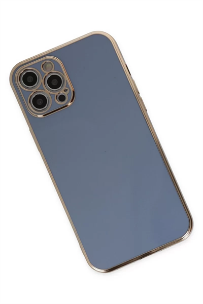 Apple iPhone 12 Pro Kılıf Volet Silikon - Mavi