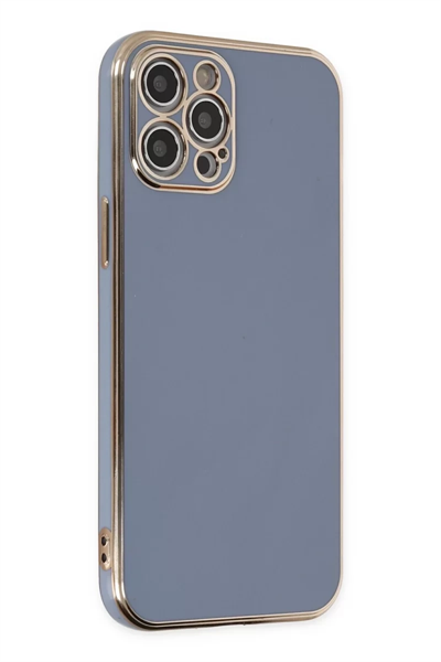 Apple iPhone 12 Pro Kılıf Volet Silikon - Mavi