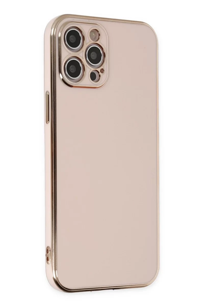 Apple iPhone 12 Pro Kılıf Volet Silikon - Pembe