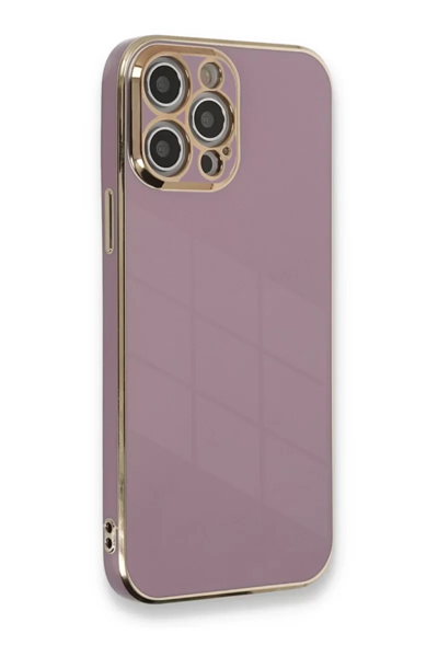 Apple iPhone 12 Pro Kılıf Volet Silikon - Mor