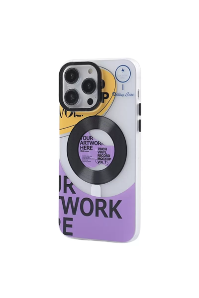 Apple iPhone 12 Pro Max Kılıf Apollo Magneticsafe Desenli Kapak - Apollo Şeffaf - 6