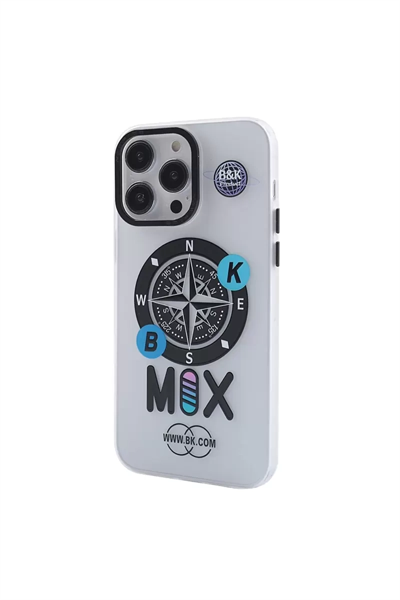 Apple iPhone 12 Pro Max Kılıf Apollo Magneticsafe Desenli Kapak - Apollo Şeffaf - 3