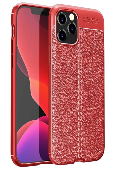 Apple iPhone 12 Pro Max Kılıf Auto Focus Kapak - Kırmızı