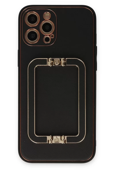 Apple iPhone 12 Pro Max Kılıf Coco Elit Kapak - Siyah