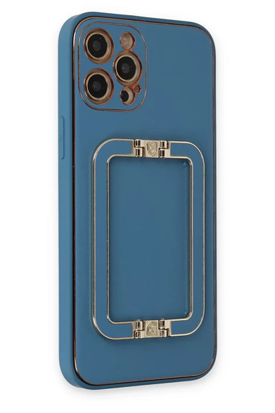 Apple iPhone 12 Pro Max Kılıf Coco Elit Kapak - Mavi